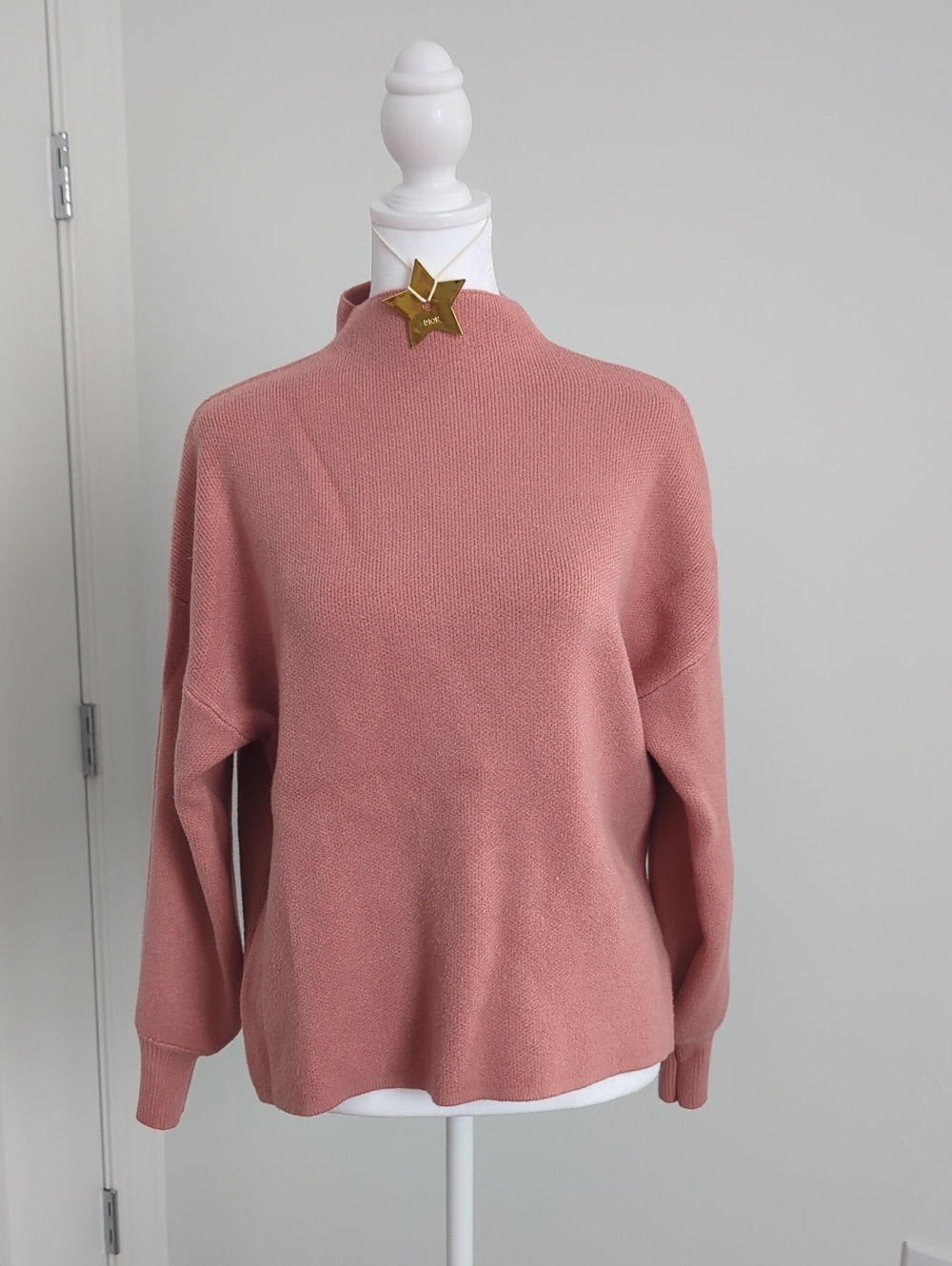 Mauve Mockneck Sweater